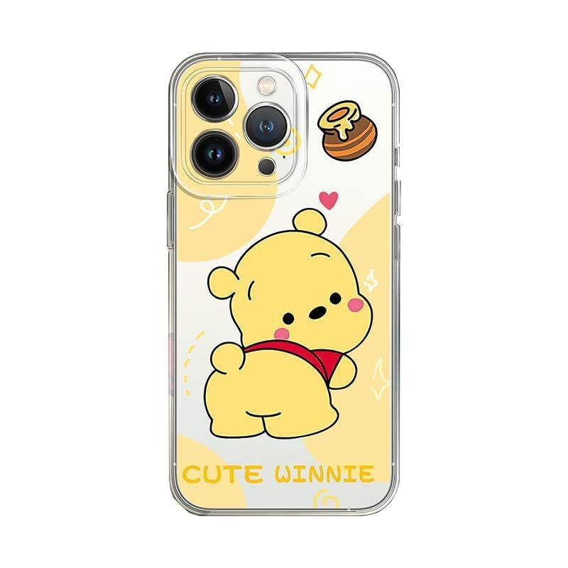 新品　iphone12 用 スマホケース くまのプーさん iphone 12 用 ケース ハニー トランスペアレント アンチ指紋 プーさん iphone 12 シリカゲル 柔らかい殻 黄色ではない 良いタッチ 傷つき防止 薄型 