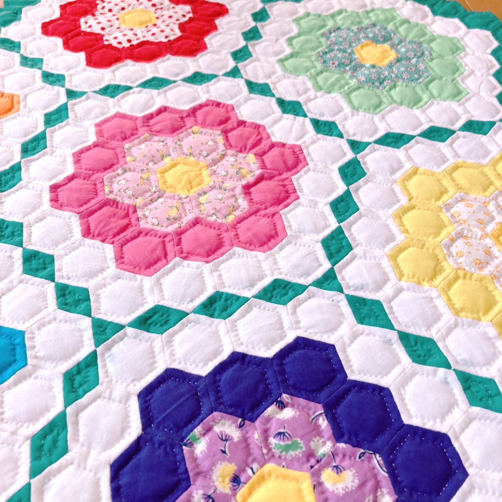 ヘキサゴンのキルト