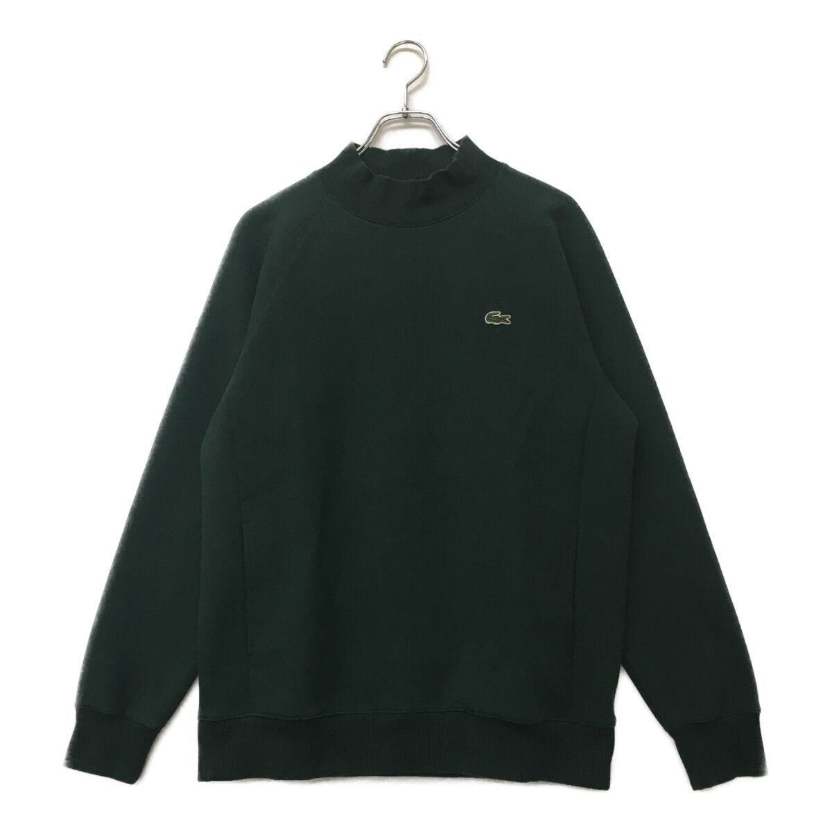 中古 メンズ ラコステ LACOSTE スウェット (XL) US L 緑 グリーン クルーネック シンプル