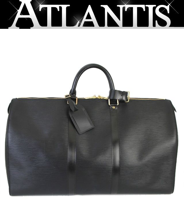 ルイヴィトン Louis Vuitton キーポル50 ボストンバッグ エピ 黒 M42962 70120