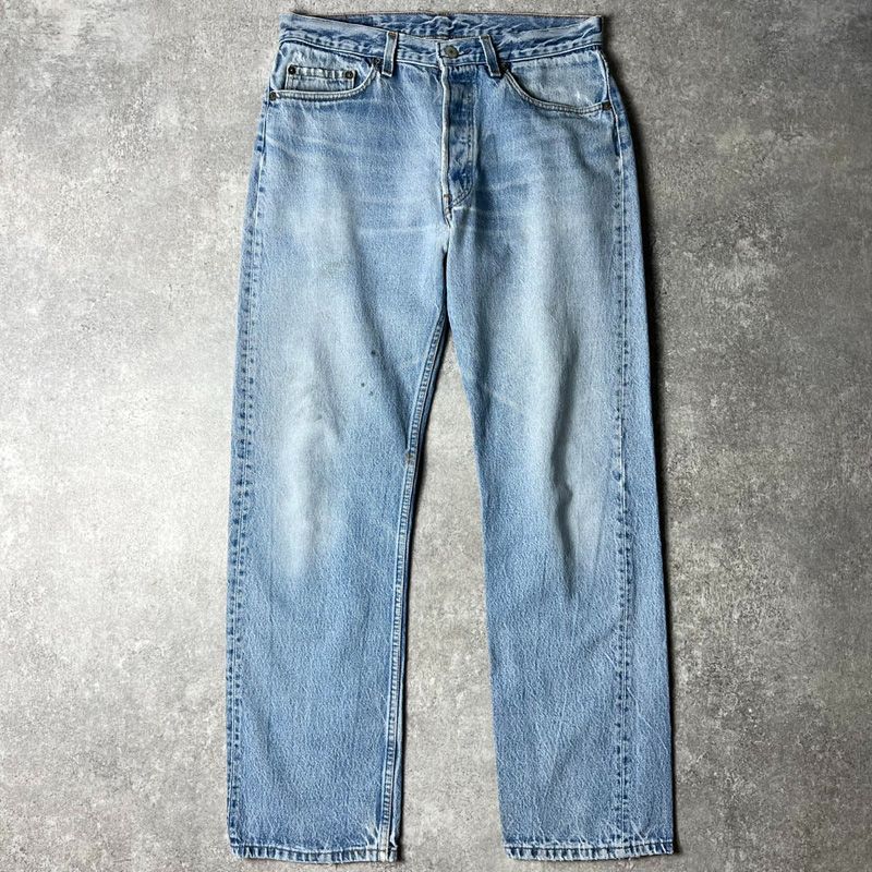 USA製 Levi's 501-0115 80s ハチマル ストレート デニム Vintage 80s Levis 501-0115 Denim Jeans Indigo Dark Wash Size