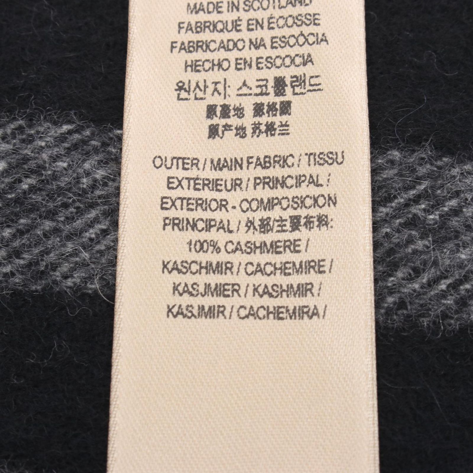 未使用品・美品　BURBERRY　バーバリー  マフラー　カラー：ブラック＋袋 バーバリー BURBERRY マフラー ブラック その他 スカーフ