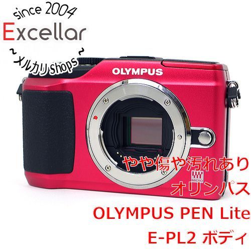 bn:9] OLYMPUS マイクロ一眼 E-PL2 ボディ RED - 家電・PCパーツの