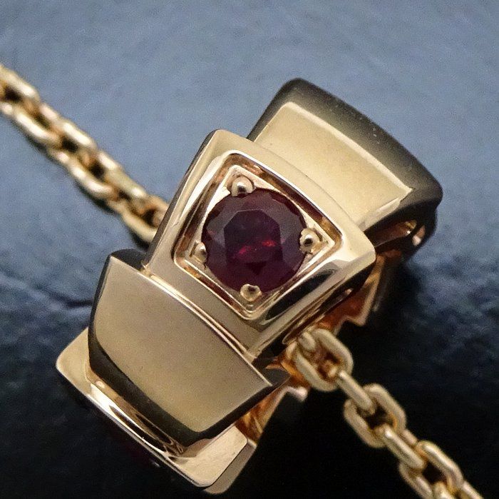 BVLGARI ブルガリ セルペンティ ヴァイパー ネックレス 4Pルビー