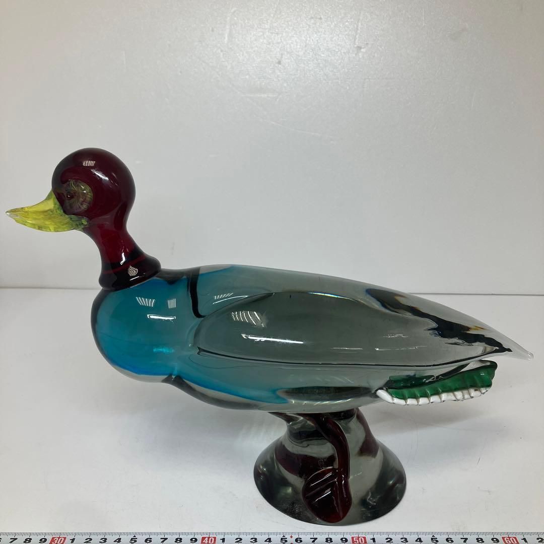 ムラノガラス アヒル特大置物 5236g 東H6-0131① ムラノガラス アヒル特大置物 5236g 東H6-0131① - メルカリ