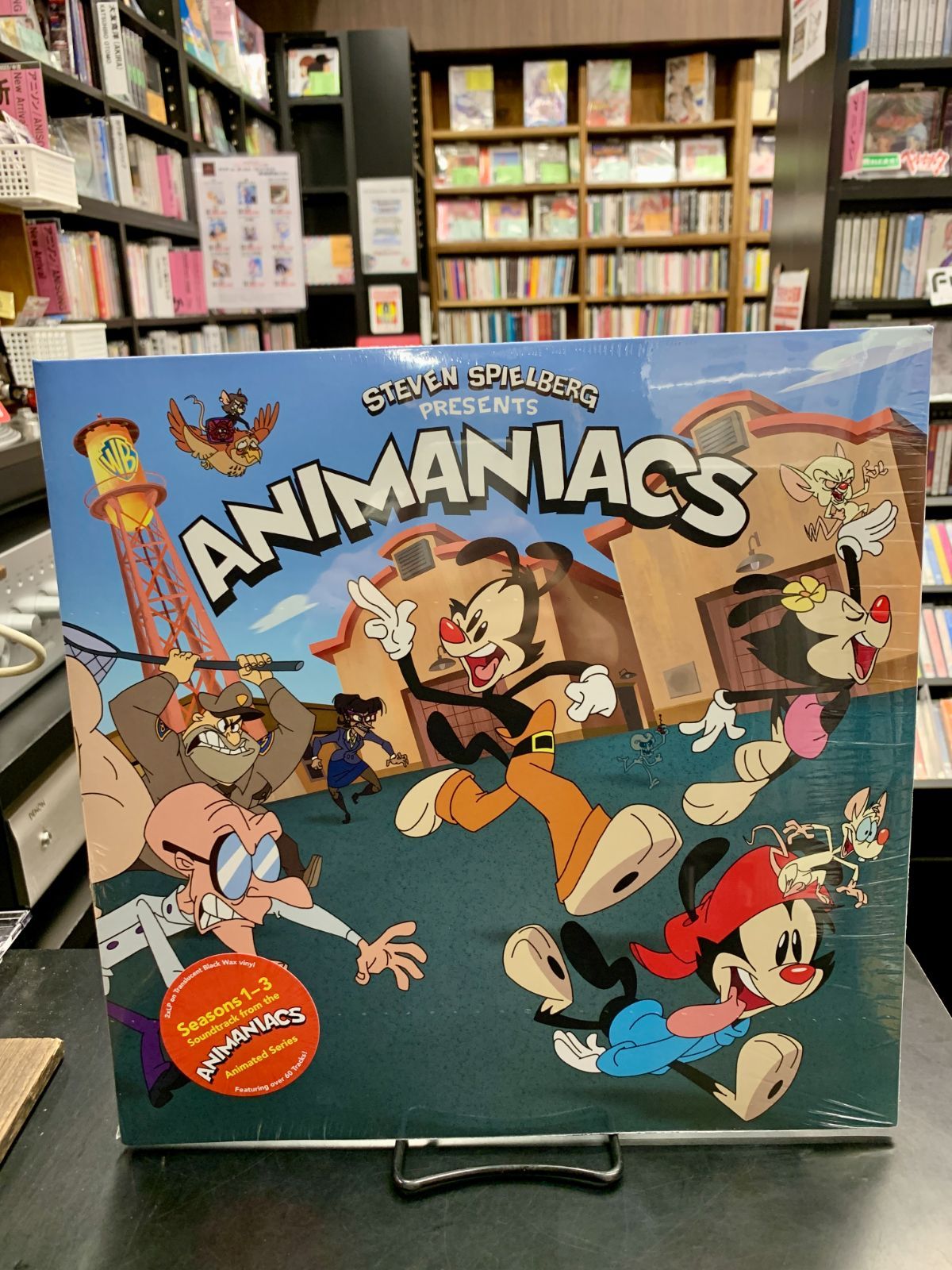 レコード２枚組 ANIMANIACS アニマニアックス SEASONS 1~3 シーズン１～３ SOUNDTRACK サウンドトラック スティーヴン スピルバーグ