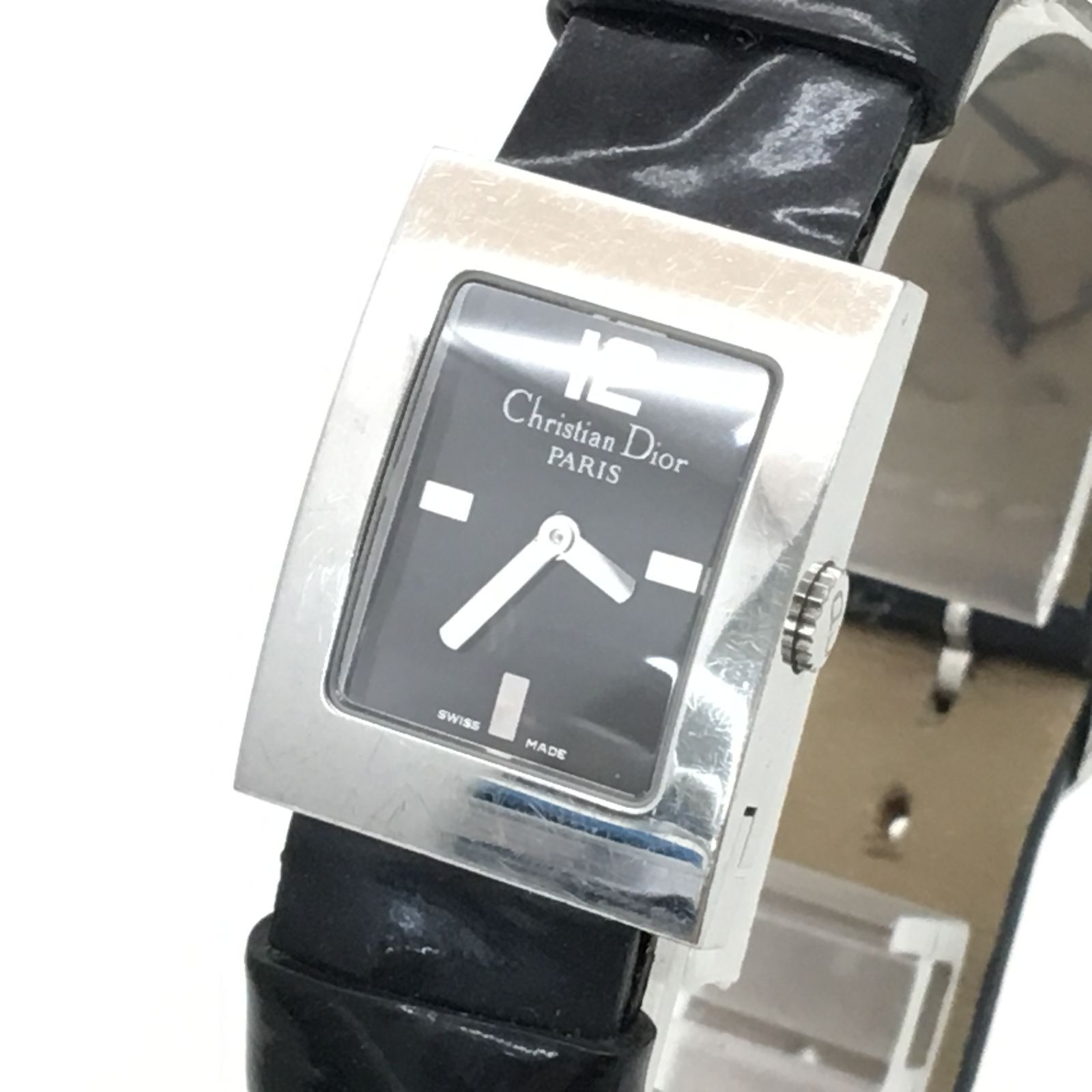 ディオール 腕時計 ブラック×シルバー 稼働品 10-893 - メルカリ