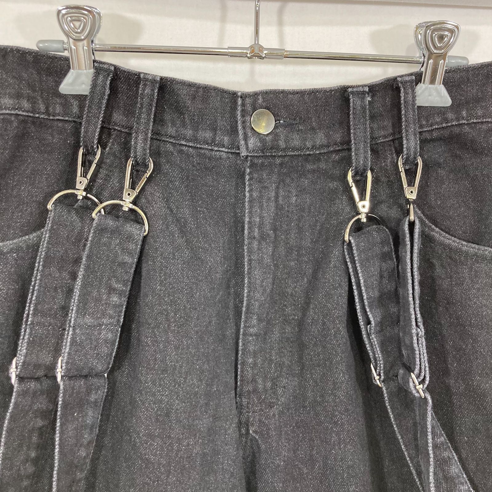 【cussil/クシル】ドレープルーズシルエットサスペンダーハカマパンツ cussil/クシル】ドレープルーズシルエットハイウエストフル