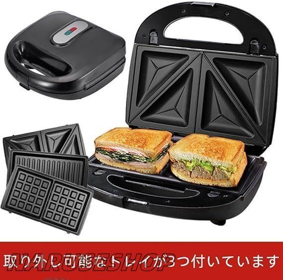 交換式プレート３枚付き サンドウィッチ