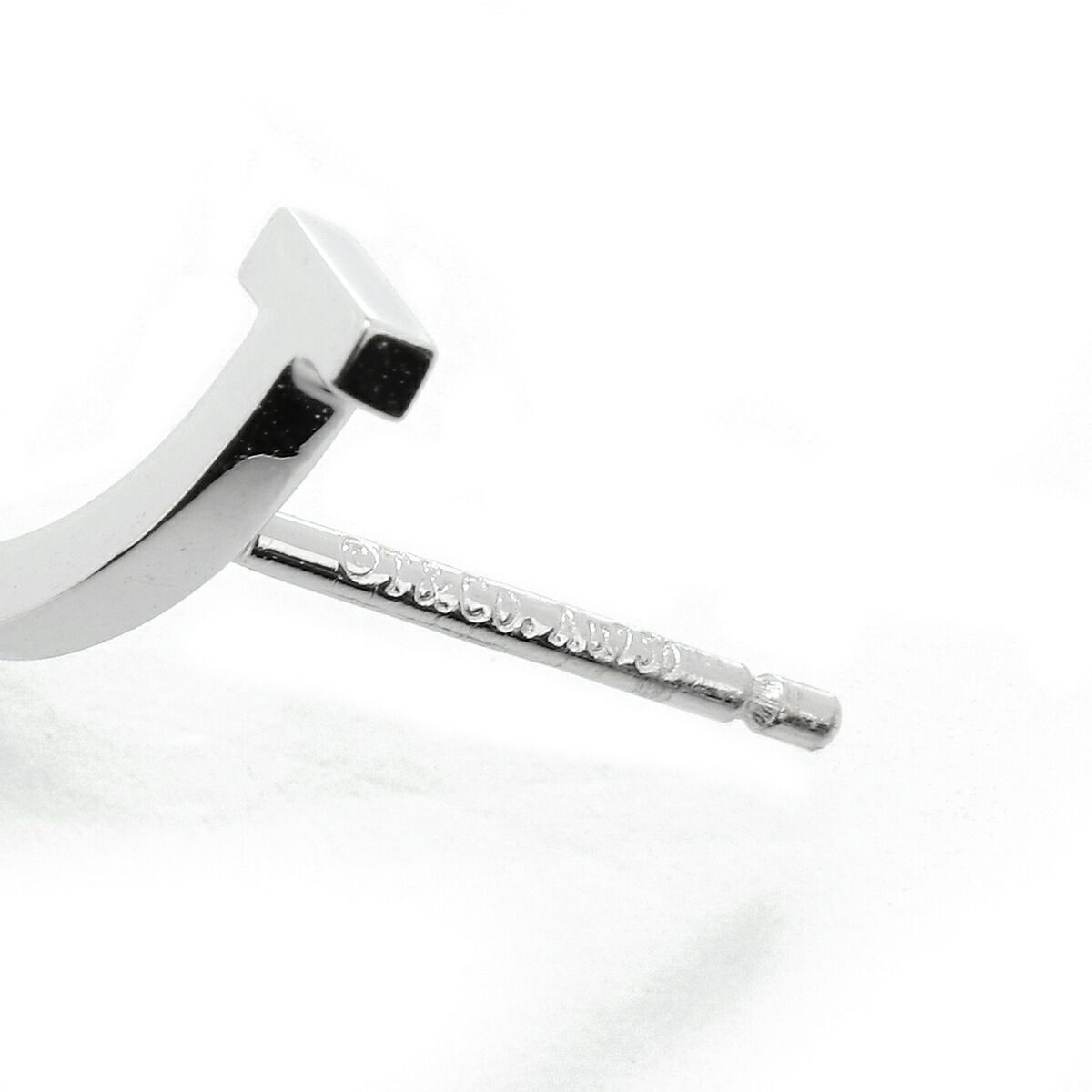 ティファニー T スマイル ピアス K18 TIFFANY&Co. 中古 プレラブド  