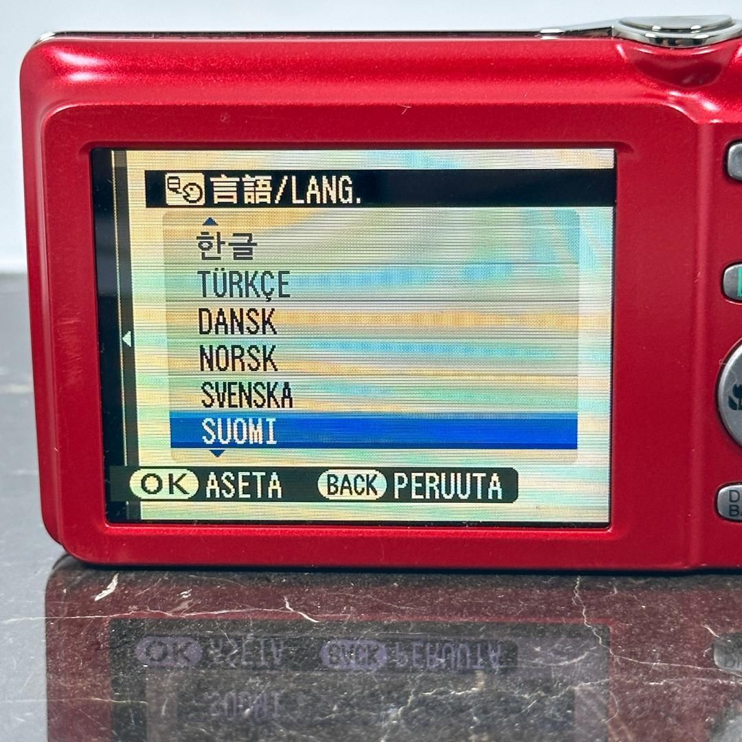 美品】FUJIFILM FinePix JX600 レッド 富士フイルム ファインピックス