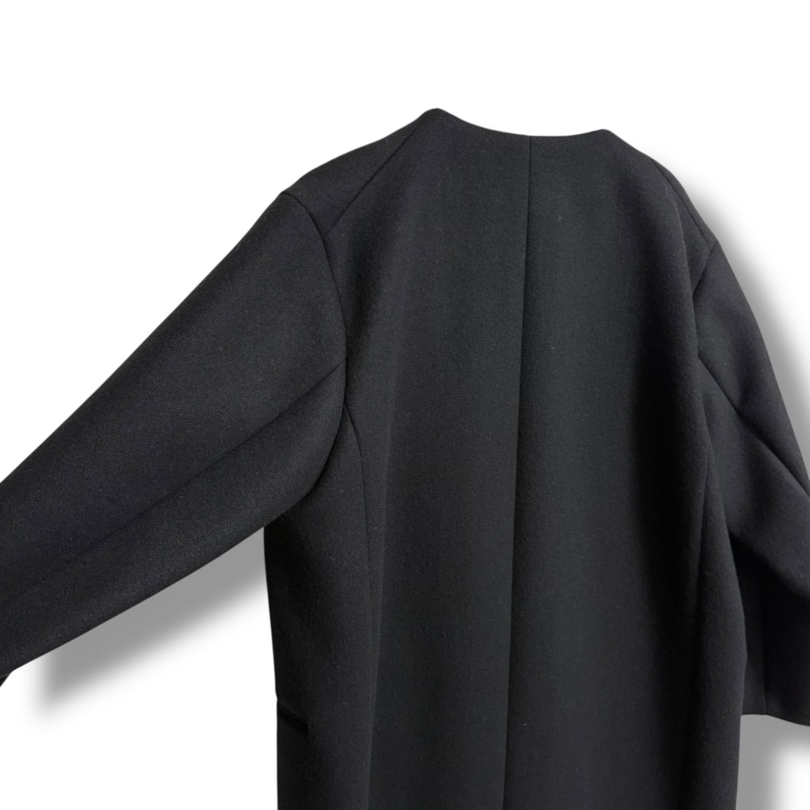 未使用に近い YLEVE ウール100% 美シルエット メルトンウールコート