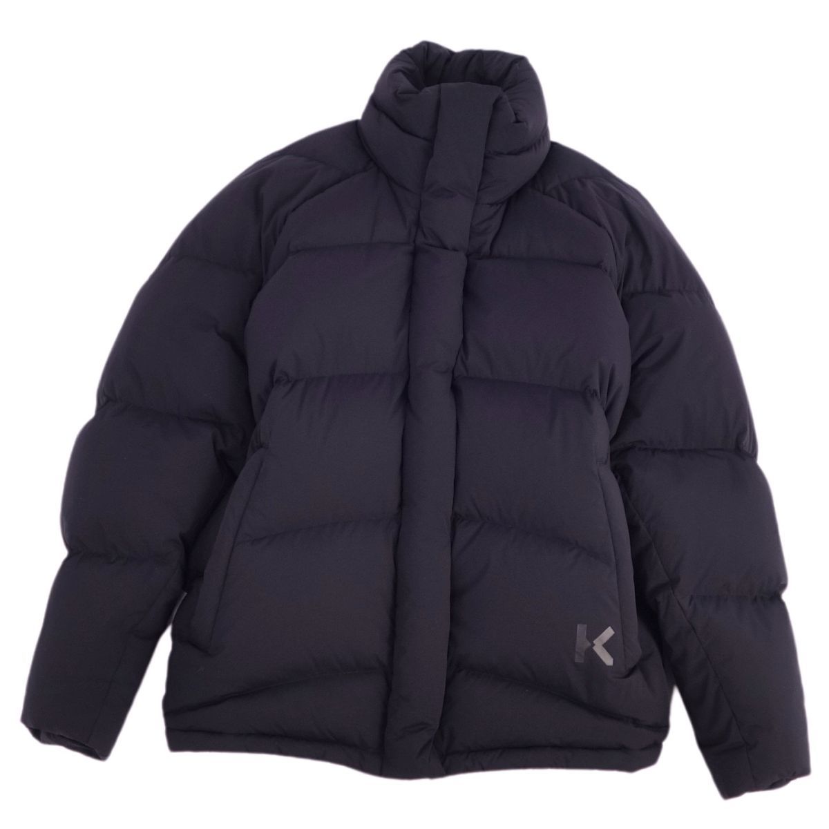 美品 ケンゾー KENZO ジャケット ダウンジャケット ロゴ ジップアップ 