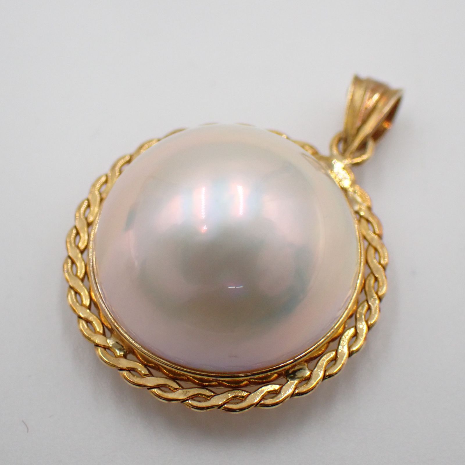 送料無料 K18 真珠パール イヤリング ネックレストップ 総重量約8g レディースアクセサリー 14761