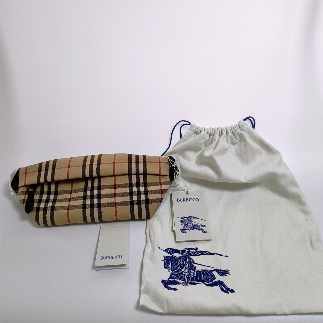 新品未使用】BURBERRY スリム ベルトバッグ バーバリー チェック