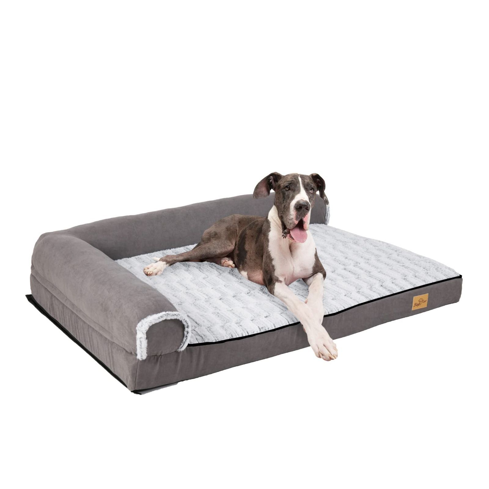 犬用ベッド・クッション 大きめ グレー るいし 