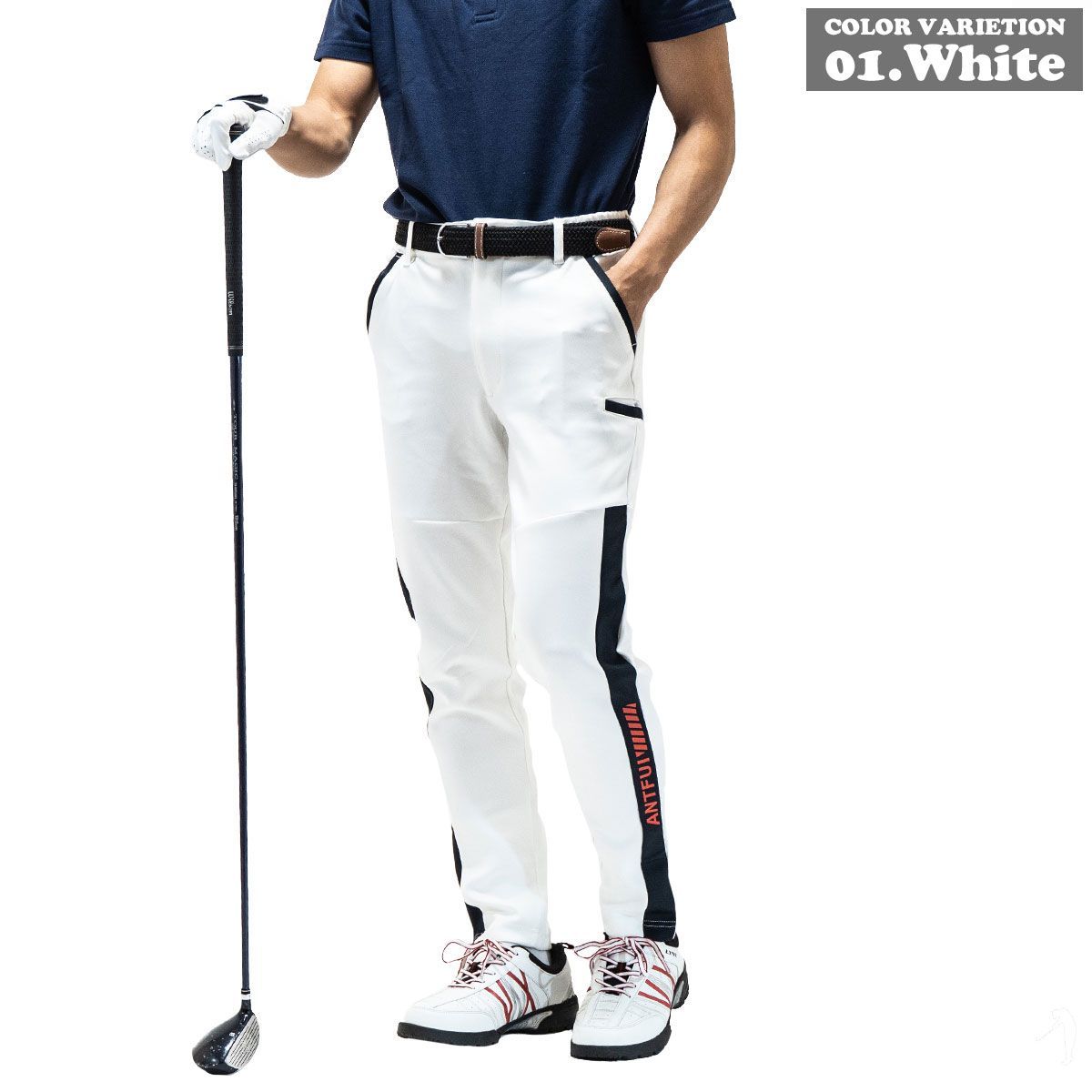 【美品】レセプション ゴルフパンツ 白 M メンズ 快適ストレッチ 楽天市場】ゴルフ パンツ ストレッチ メンズ 秋冬 おしゃれ