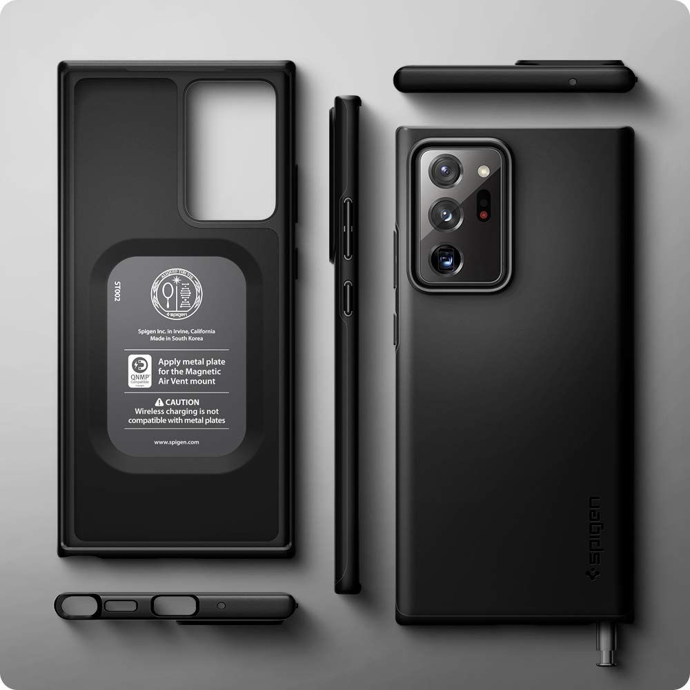 人気商品】Spigen Galaxy Note20 Ultra ケース 5G 対応 SC-53A SCG06 超極薄 レンズ保護 超薄型  超軽量 指紋防止 マット仕上げ ワイヤレス充電対応 シン・フィット (ブラック) メルカリShops