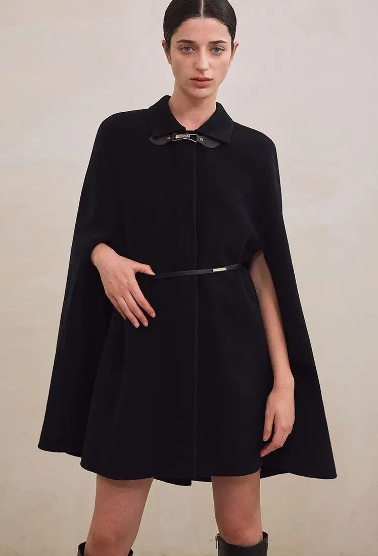 GRACE U グレースユー メリー ショール コート 黒