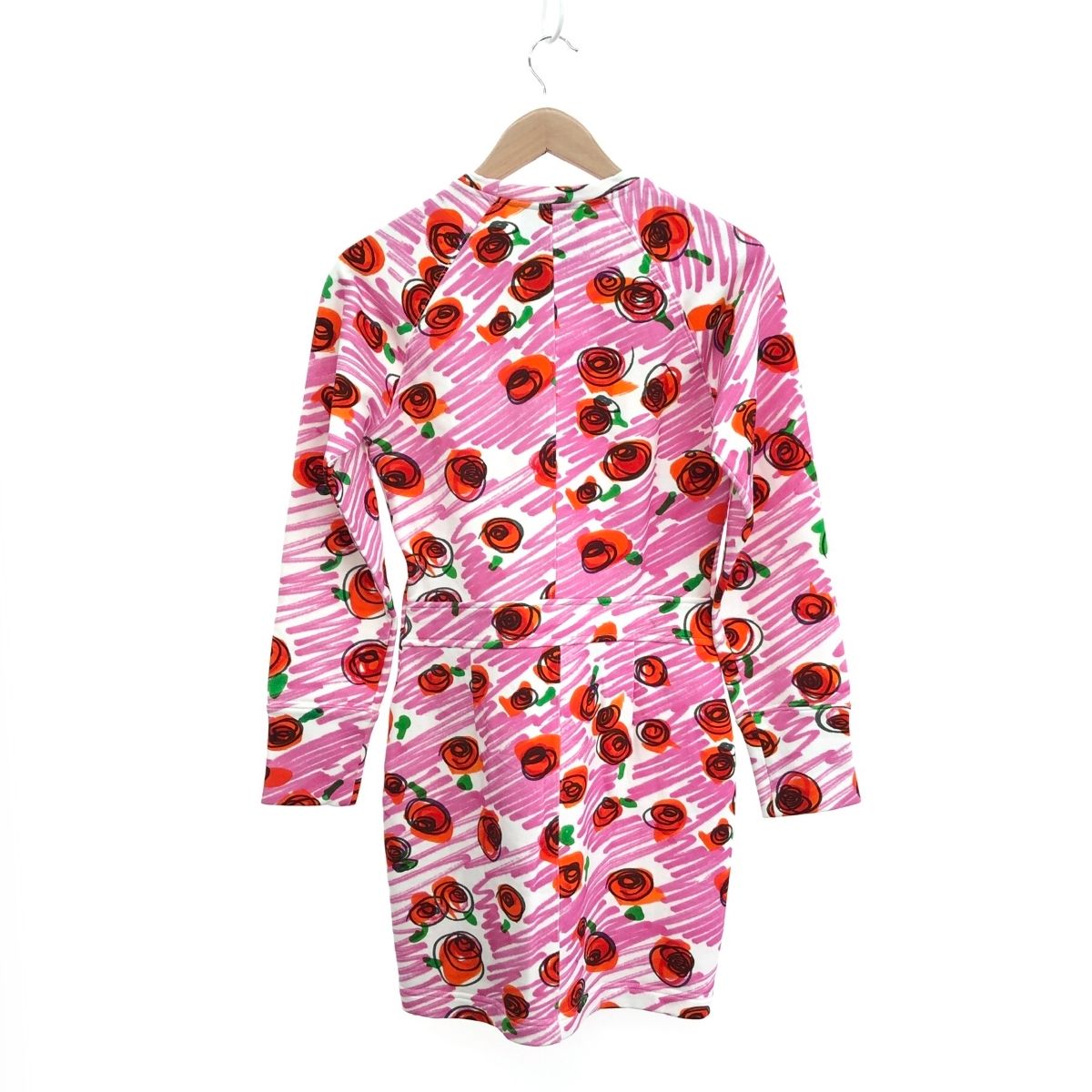 Moschino モスキーノ ワンピース 花柄 総柄 トップス シャツ MOSCHINO モスキーノ 花柄 スウェット ワンピース サイズ:42