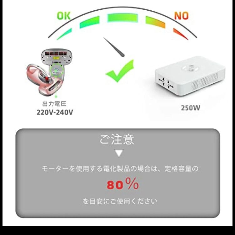 Eestians 変圧器 250W おしゃれ 昇圧専用変圧器 アップトランス 海外