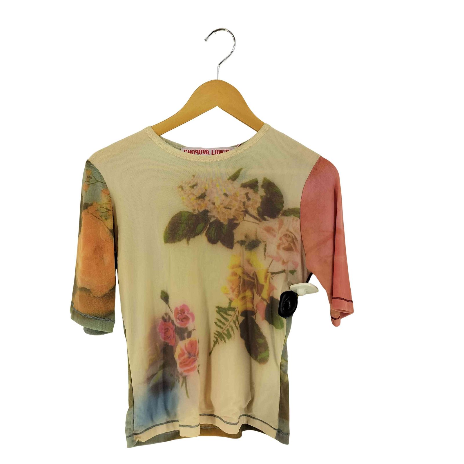ユーズドフルギ 古着 CHOPOVA LOWENA フローラルプリント Tシャツ レディース import M