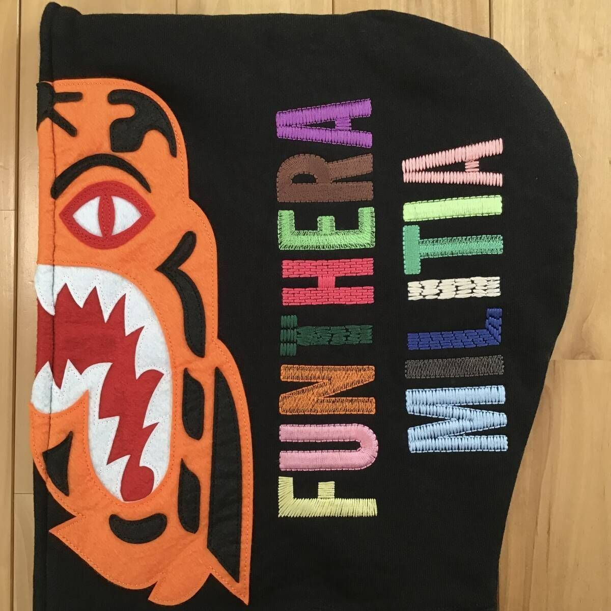 タイガー パーカー Sサイズ Black a bathing ape BAPE Tiger full zip