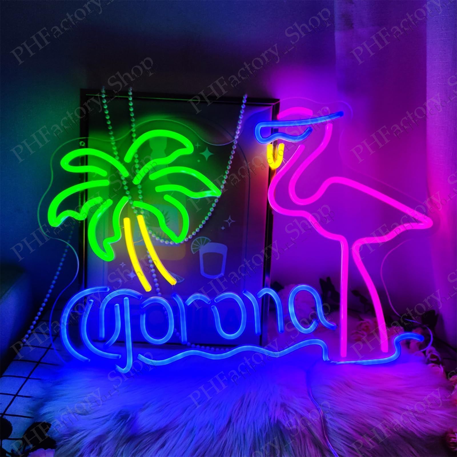 Corona コロナビール　ネオンライト ネオンサイン Corona コロナビール ネオンライト ネオンサイン コロナビールネオン