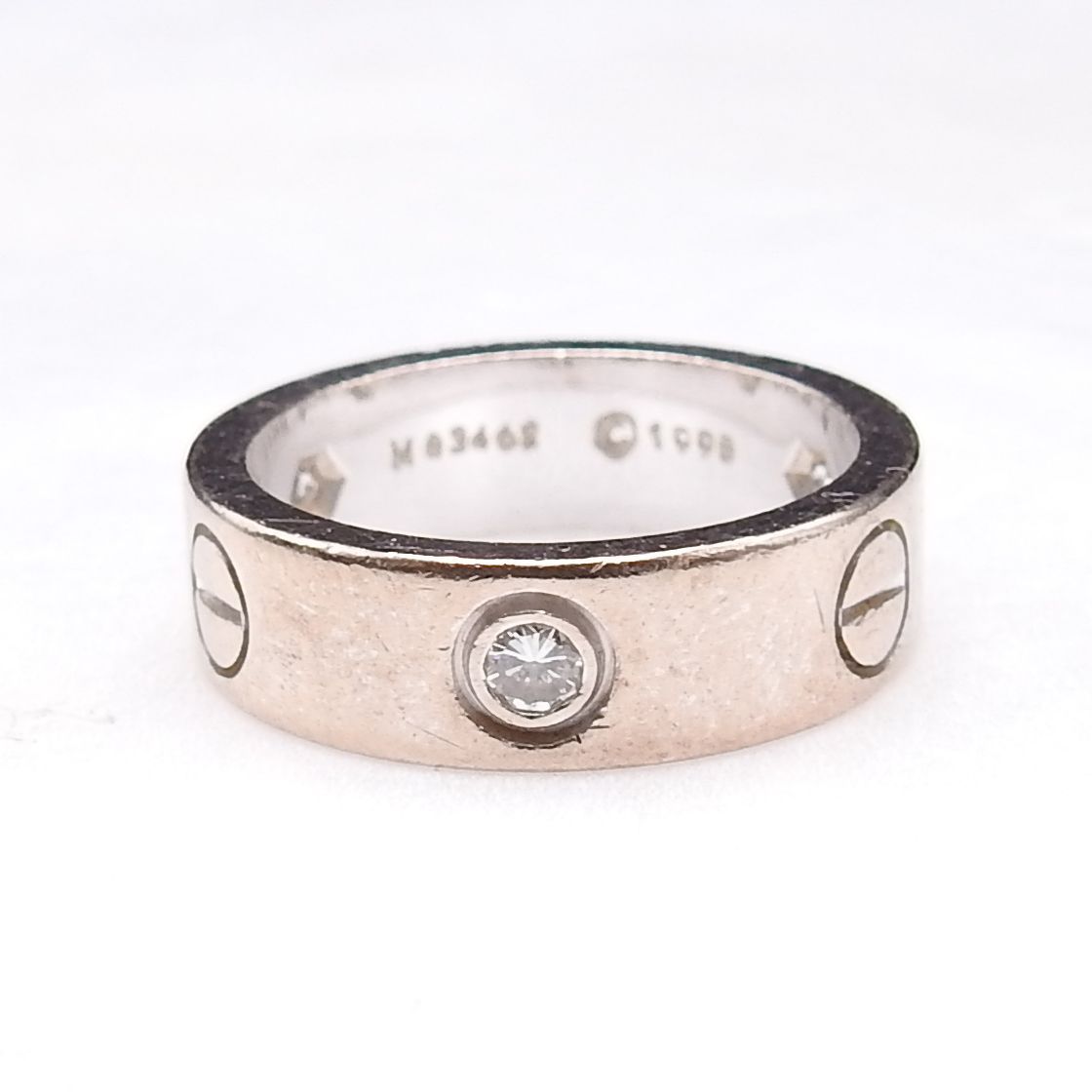 カルティエ ラブ ハーフダイヤ リング Cartierカルティエ ラブリング