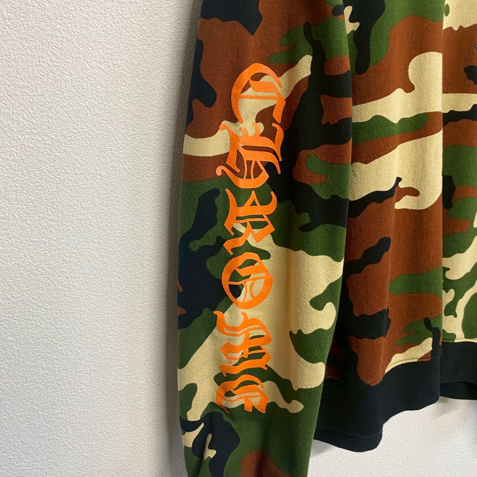 クロムハーツ マッティボーイ コーションスウェットシャツ カモフラ XL