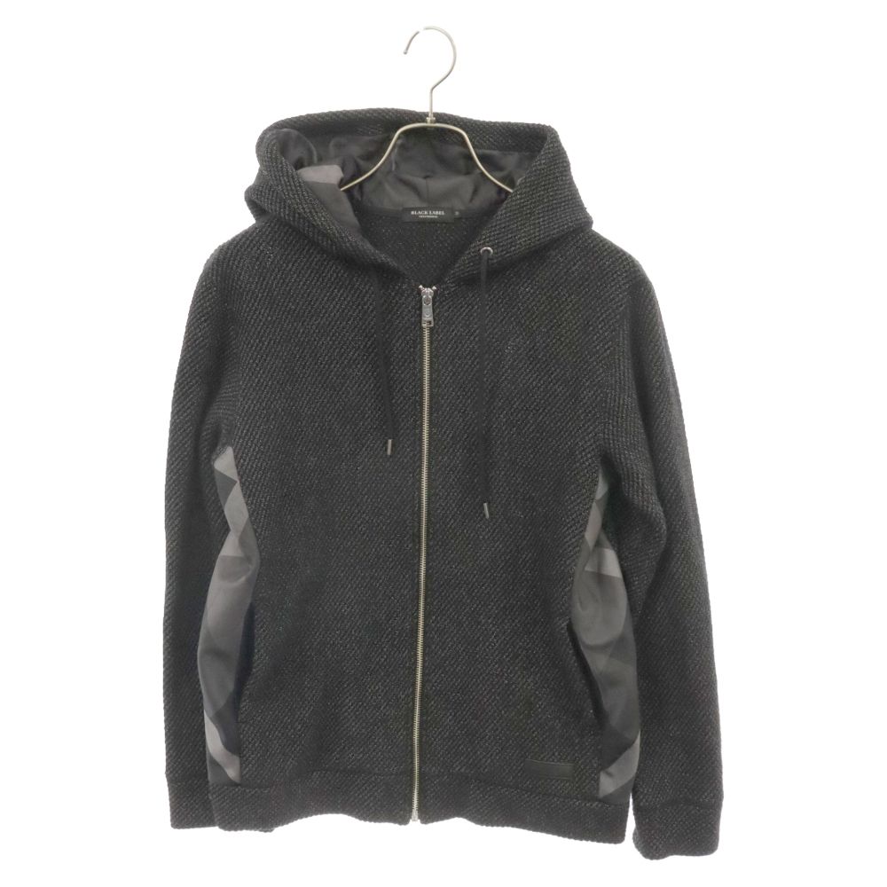 BLACK LABEL CRESTBRIDGE (ブラックレーベルクレストブリッジ) コットンジップアップパーカー ブラック 51P74-874-09