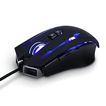 ENHANCE 有線式プロ用ゲーミングマウス ENHANCE Scoria Mouse Pro Gaming Mouse ゲーム用 Black・黒 アルミメタルボディ 14%ｶﾝﾏ%400DPI・RGBバッ