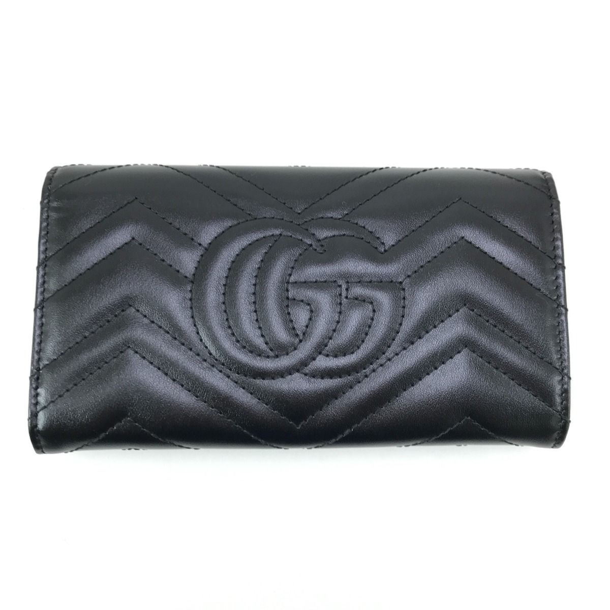 GUCCI グッチ 2つ折り長財布 GGマーモント ダブルG コンチネンタル