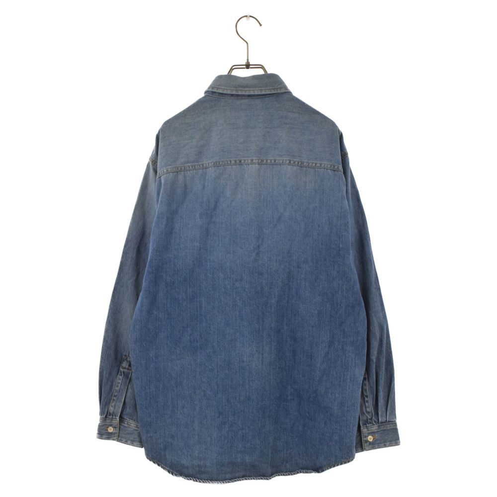 GUCCI ダークブルーデニムジャケット GG reversible denim jacket in blue and beige and ebony