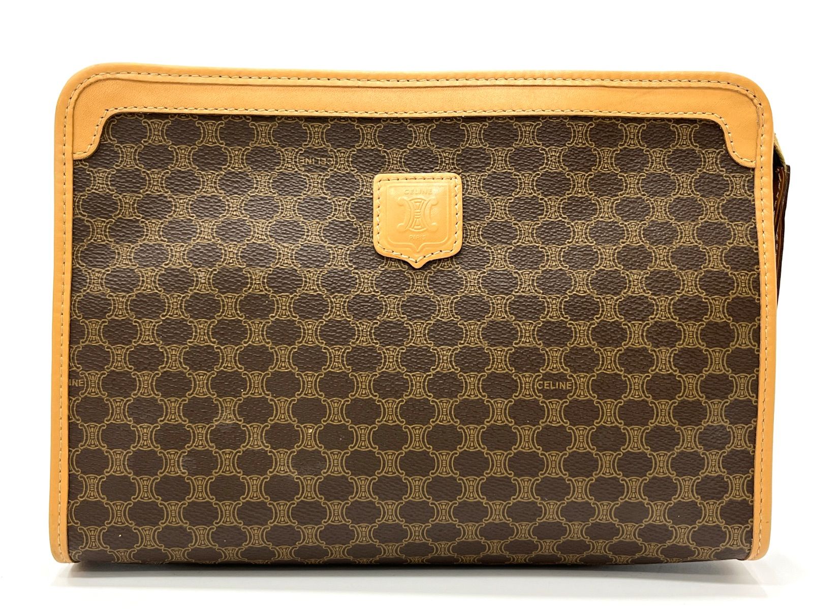 CELINE オールドセリーヌ マカダム柄 クラッチバッグ セカンド