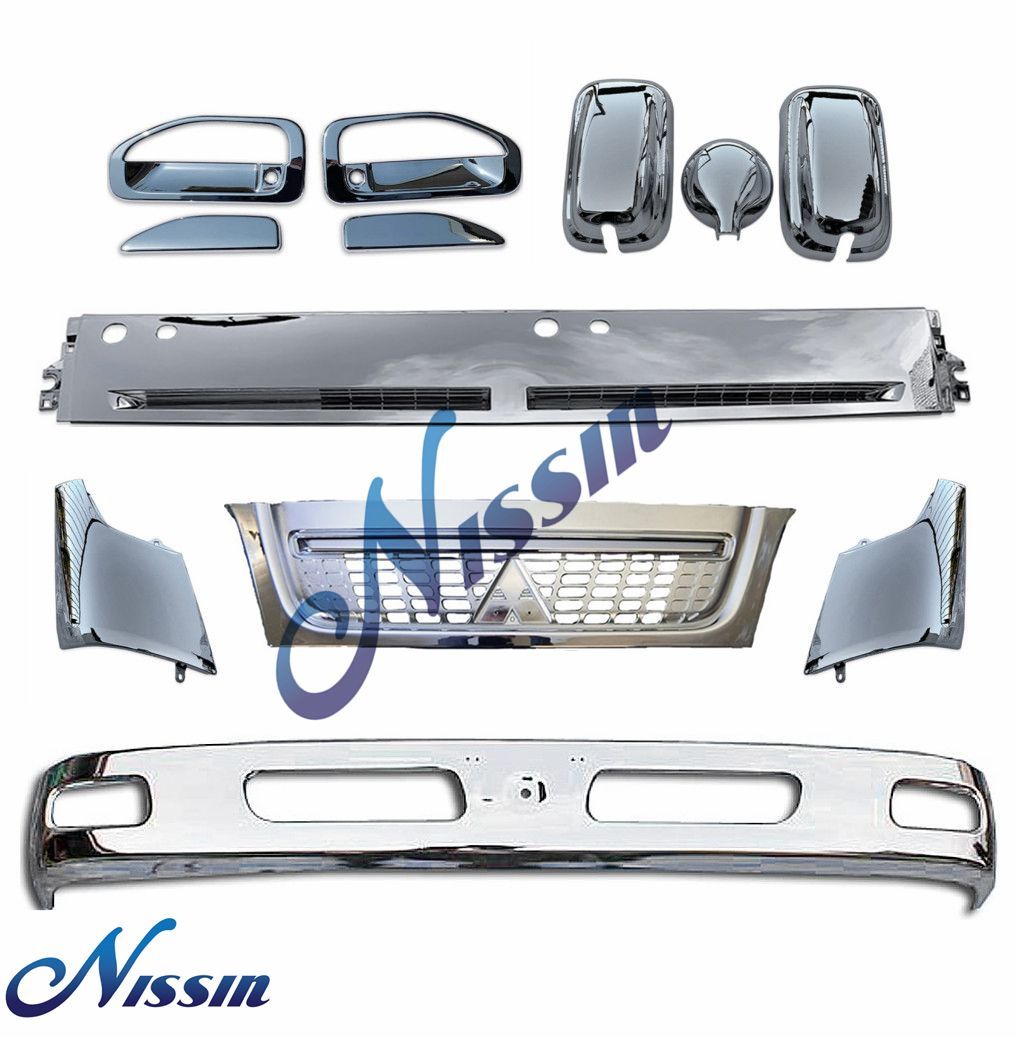 ジェネレーションキャンター 標準 メッキ バンパー+ガーニッシュ セット ジェネレーションキャンター 標準 メッキ バンパー+フロント