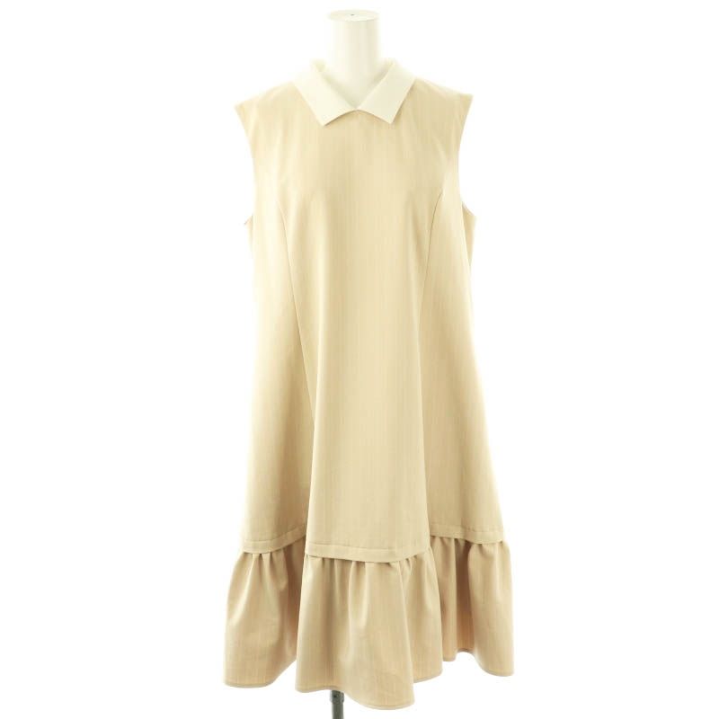 Rene basic ルネベーシック 襟付き ノースリーブ ワンピース Aライン Rene basic ルネベーシック 襟付き ノースリーブ ワンピース A