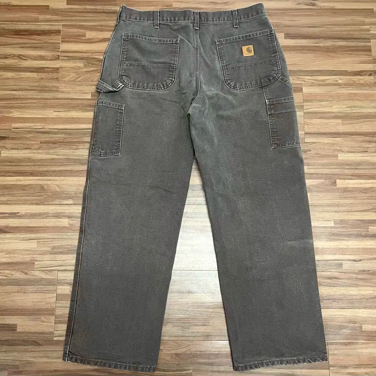 ヴィンテージ Carhartt カーハート dkb ダークブラウン シングルニー カーペンター ワークパンツ 35 34