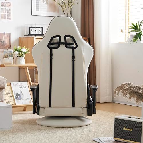 肘掛け付き 回転 ゲーミング リクライニング 座椅子 ハイバック ファブリック クッション ゲーミング座椅子 ベージュ ブル オーエスジェイ OSJ ベージュ グレー MARWIL-DEMENAGEMENTS_CH