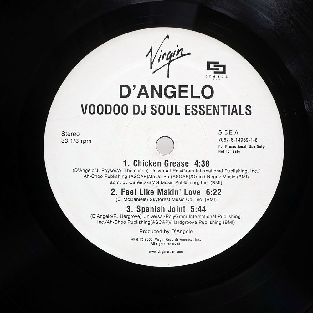 見本盤 US盤 D'ANGELO/VOODOO DJ SOUL ESSENTIALS/VIRGIN
