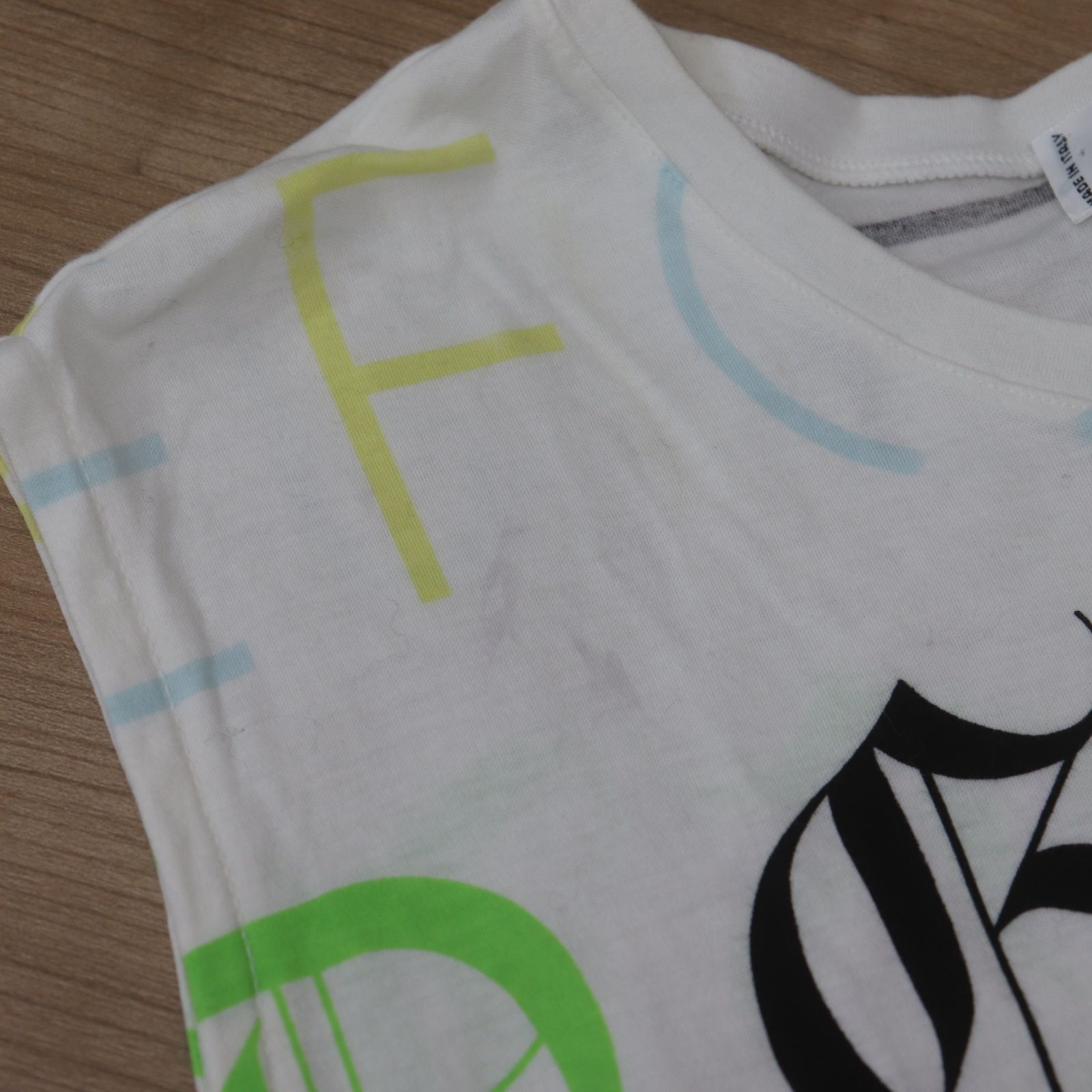希少HERMES エルメス Tシャツ カットソー アルファベット柄 半袖 M 白 