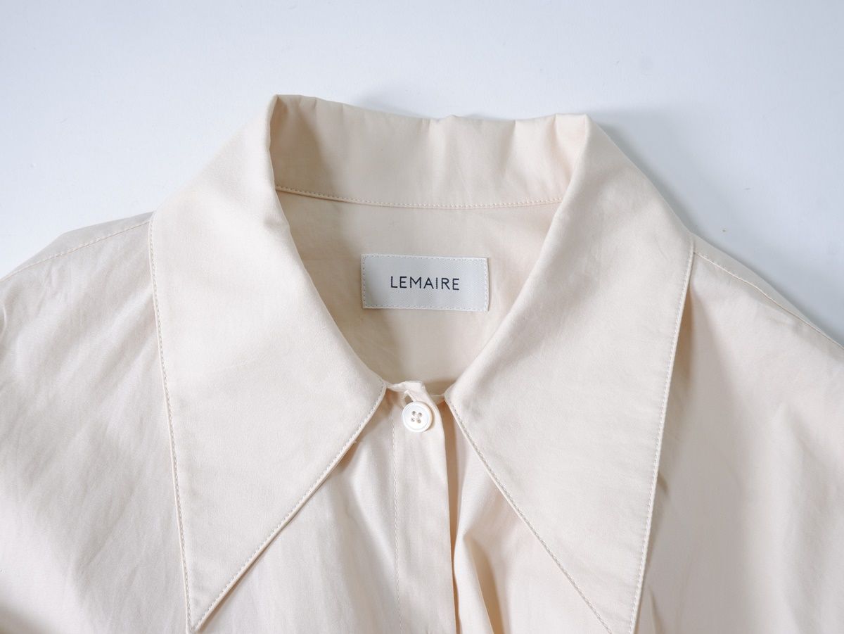 LEMAIREルメール 2022AW JINGHI SAS Twisted Cotton Shirt Midi Dress  