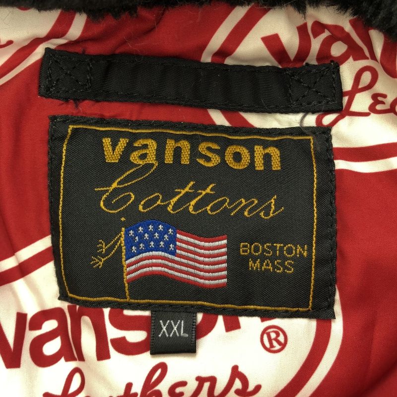 VANSON ファー付きミリタリージャケット