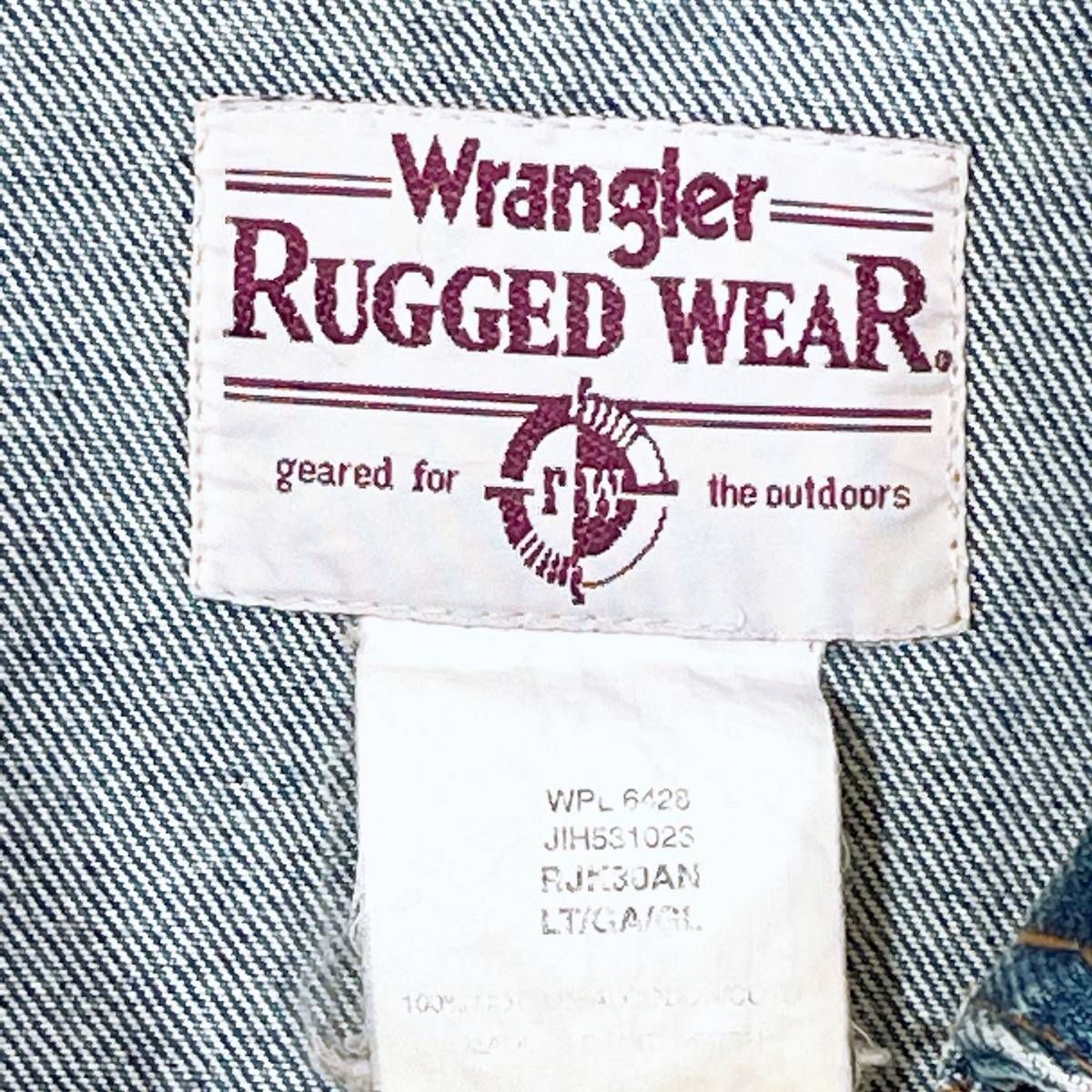 メンズ Wrangler RUGGED WEAR アウター ブルー B品 訳ありデニムベスト