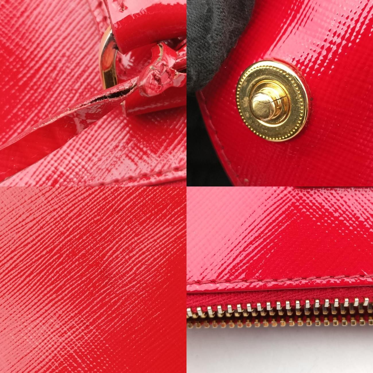 プラダPradaガレリア レッド