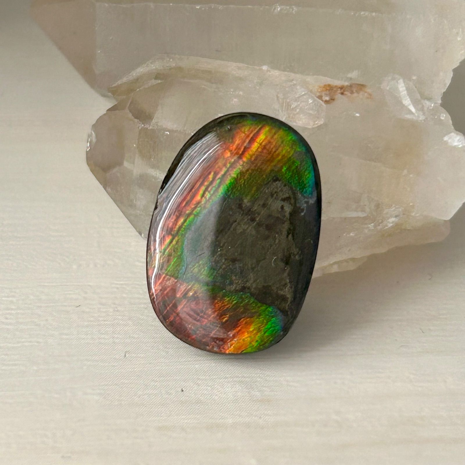 感謝セール価格￥13500→￥8900アンモライトルース 穴なし