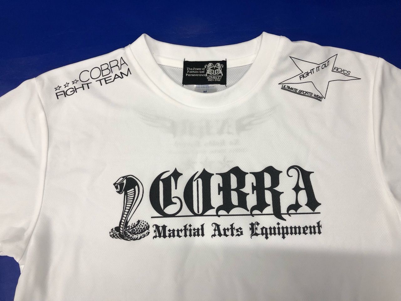 COBRA TRAINING DRY TEE 1705 COBRA LOGO  WHITE