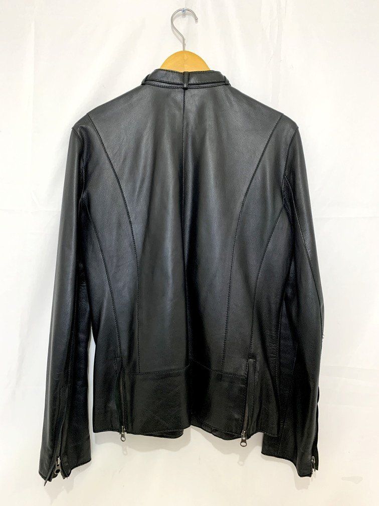 ユナイテッドアローズ シングル 羊革 レザー ライダース 黒 M UNITED