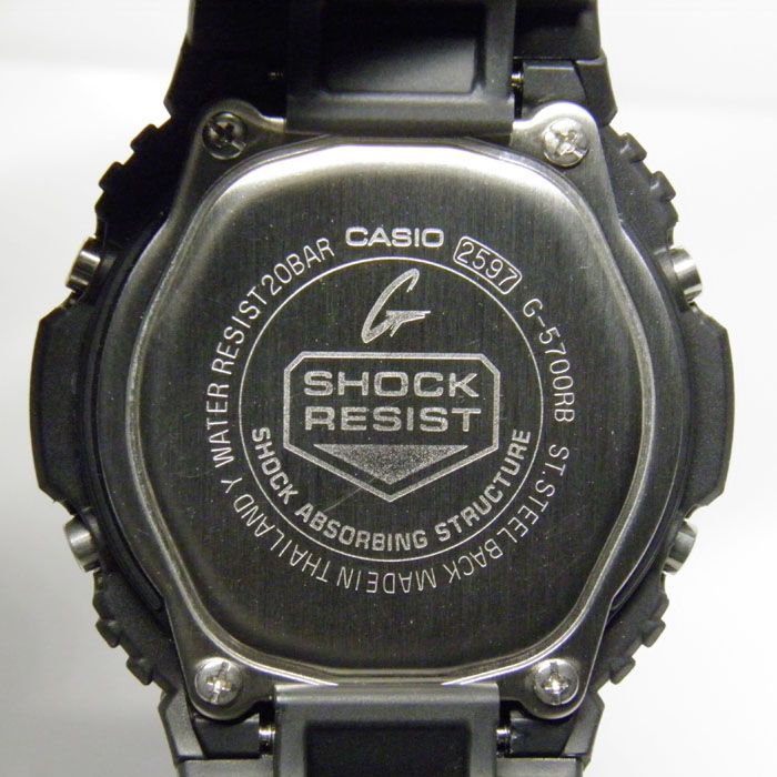 CASIO(カシオ)G-SHOCK(ジーショック) G-5700 DELUXE(デラックス)100個限定 反転液晶タフソーラーモデル【未使用品】 -  メルカリ