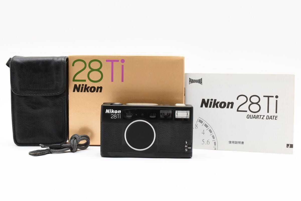 ☆美品・元箱付属☆ ニコン Nikon 28Ti 28mm F2.8 元箱・純正本革 